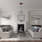 Ekena Millwork Damon Ceiling Medallion (Fits Canopies up to 3 3/8"), Hand-Painted Smokey Topaz, 20"OD x 1 1/2"P CM20DASTF - alternate 4
